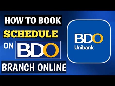bdo appointment schedule.